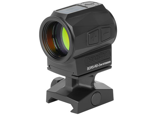 Коллиматор Holosun SCRS RD 2 закрытый, на Picatinny, солнечная батарея, точка 2 МОА, подсв. 8 (+4NV), без съёмного элемента питания, защита IP67, 133г