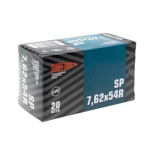 Патрон НПЗ Sibfire 7,62х54R пуля SP 12,85-13,05 г, гильза биметалл
