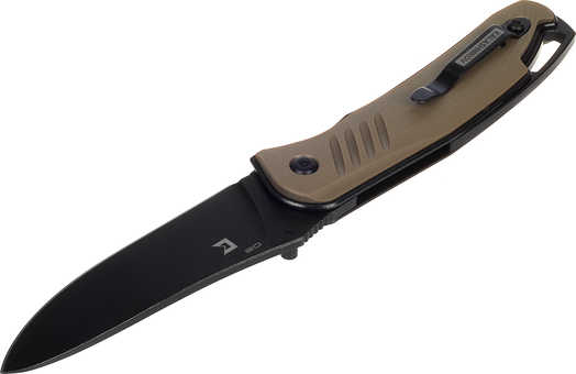 Нож складной Hit; клинок D2/BlackWash™; рукоять Tan/G10; по заказу Калашников