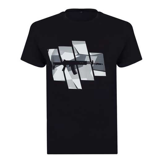Футболка с принтом "АК-12 Gen2"; Коллекция 2023; Чёрный